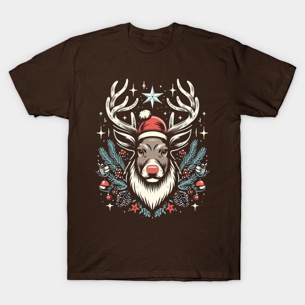 Santa's Favourite Reindeer Rudolph T-Shirt by Sorry Frog